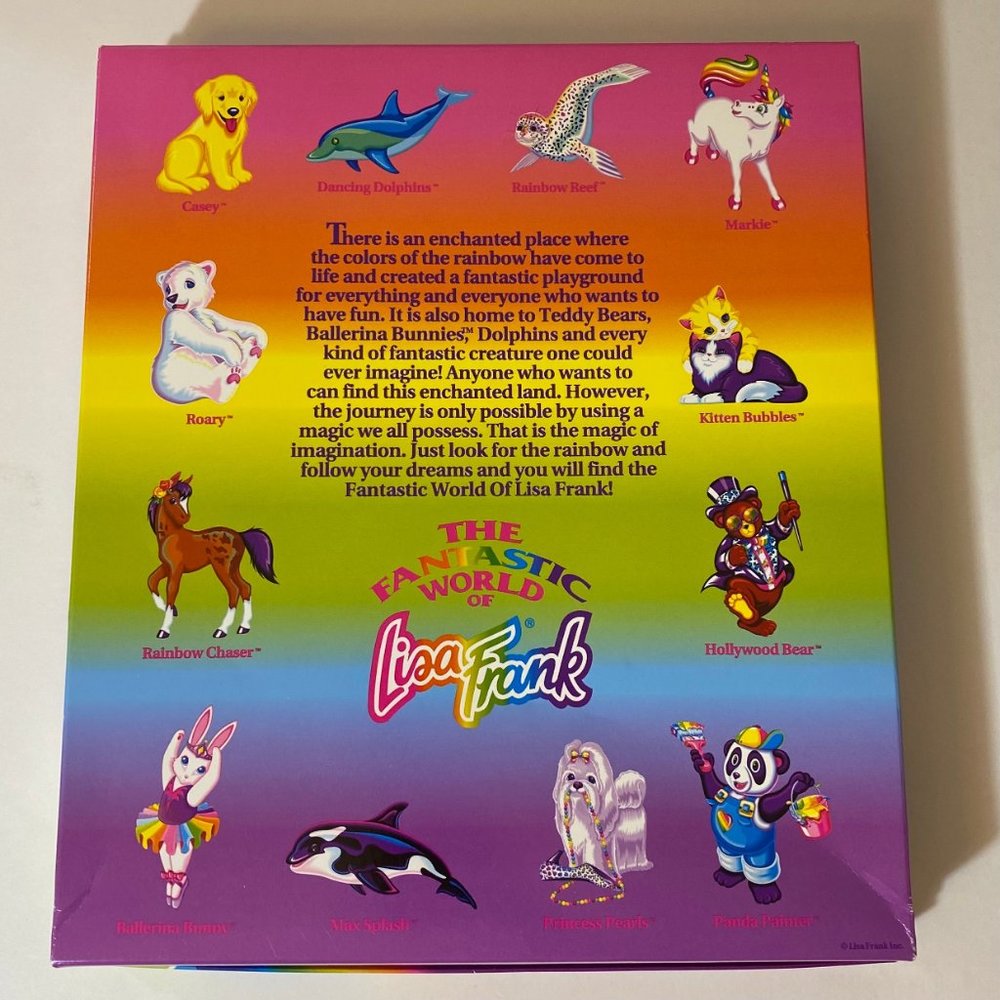 Vintage Lisa Frank Roary Characters Large Empty Stationery Collectible Gift Box - Picture 2 of 10